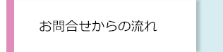 お問合せからの流れ